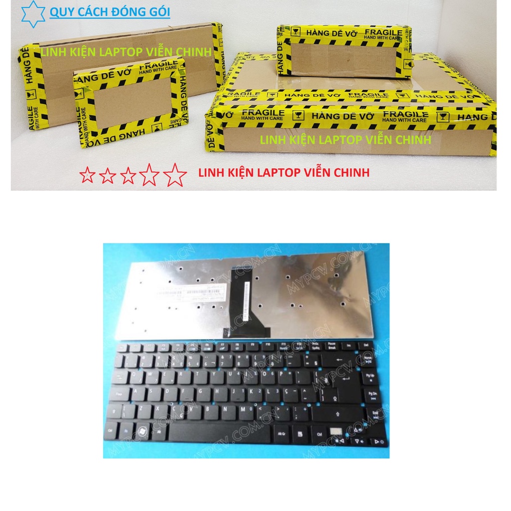 Bàn phím laptop Acer Aspire 3830 4755 4830, V3-431, V3-471, V3-472, Travelmate P245, Gateway NV47 – 4830 ĐEN BẠC