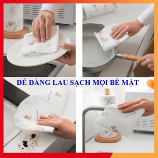 Khăn Giấy Lau Bếp, Khăn Lau Đa Năng, Cuộn Giấy Lau Dai Bền Giặt Được, Nhiều Tờ Đẹp Tiện Dụng