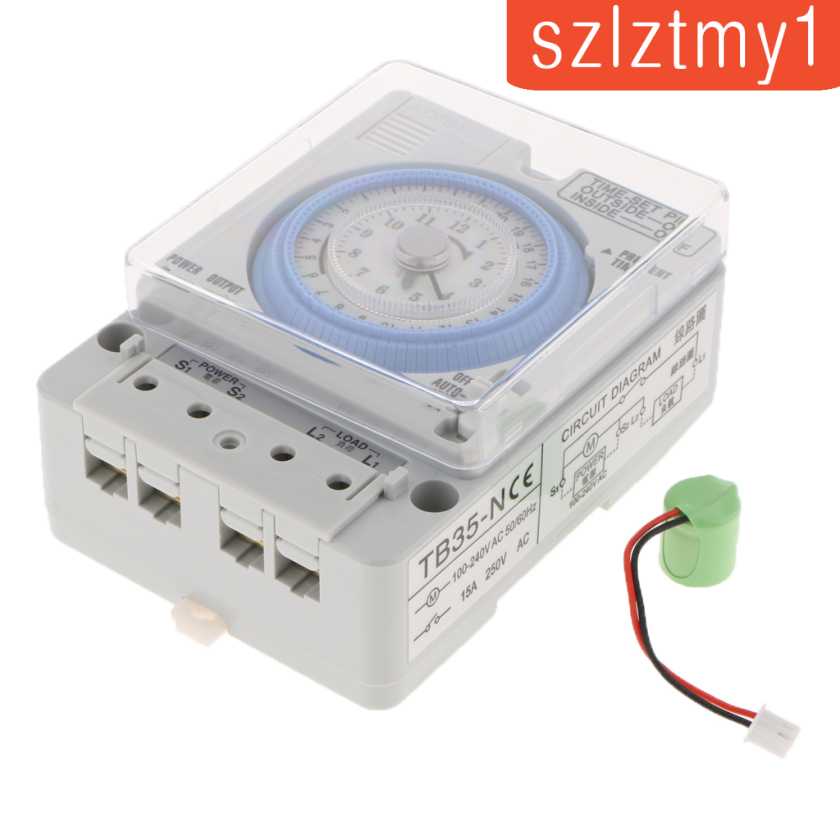 [Thunder] Din Rail 24H Chronometry Timer Mechanical Switch Industrial Analogue Timer