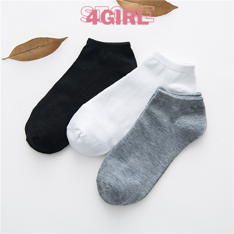 Tất Vớ Trơn Cổ Ngắn Unisex Store4girls