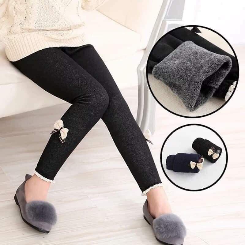 Quần Legging Giả Bò Lót Lông Bên Trong Cho Bé