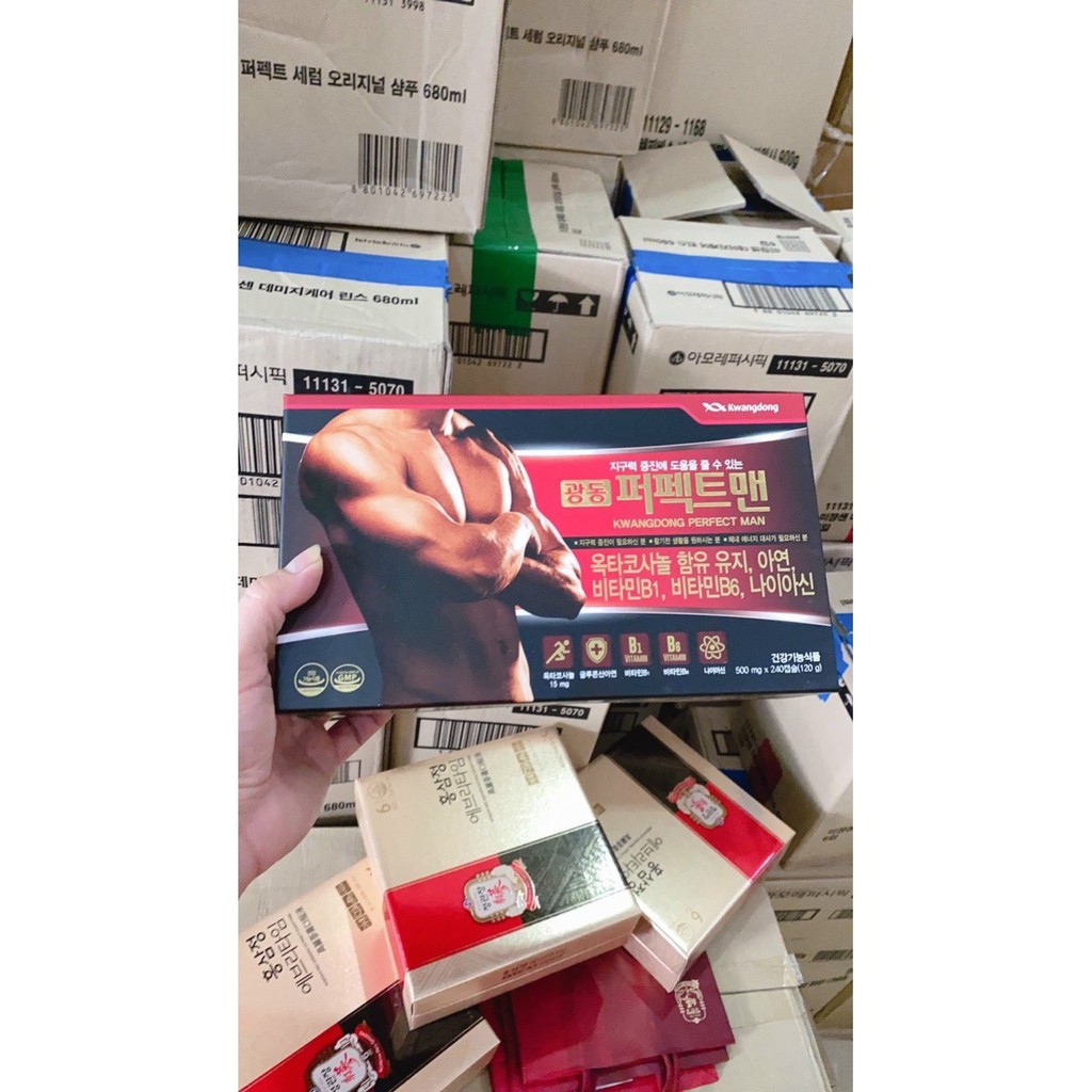 Viên Uống Tăng Cường Sinh Lý Nam Giới KWANGDONG PERFECT MAN Hàn Quốc, Hộp 120 viên