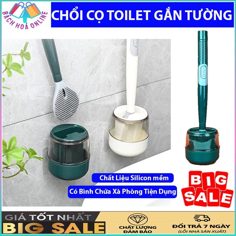 Chổi cọ toilet gắn tường-Bàn chải chà rửa nhà vệ sinh,nhà tắm - Cây cọ silicon