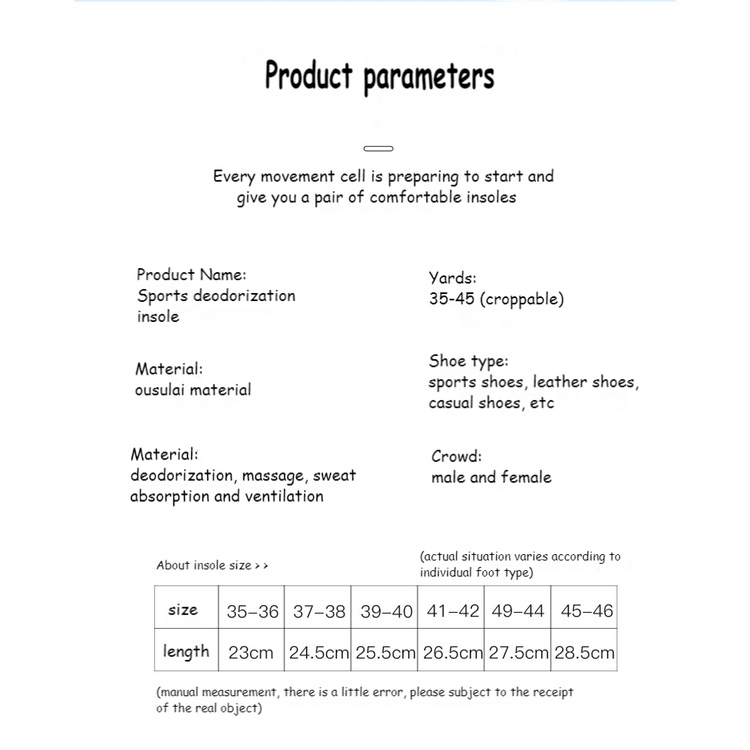Đệm Xốp Lót Giày Thể Thao Khử Mùi Thoáng Khí Khử Mùi Chống Khuẩn Cho Nam Và Nữ
