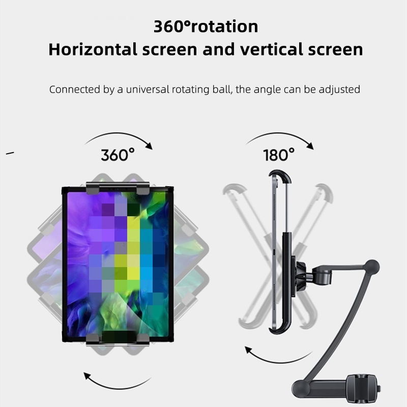 Giá đỡ điện thoại/iPad đa năng có thể điều chỉnh gắn sau ghế ngồi xe hơi