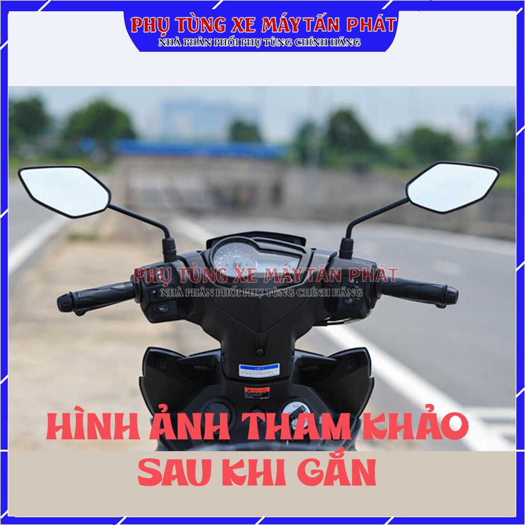Gương Chiếu Hậu Xe Máy Zin Exciter 150-155 Gắn Chung Ex sirius jupiter NVX MT-15 Freego TFX Zin Chính Hãng Yamaha