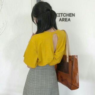 Áo  thun  xoắn  lưng