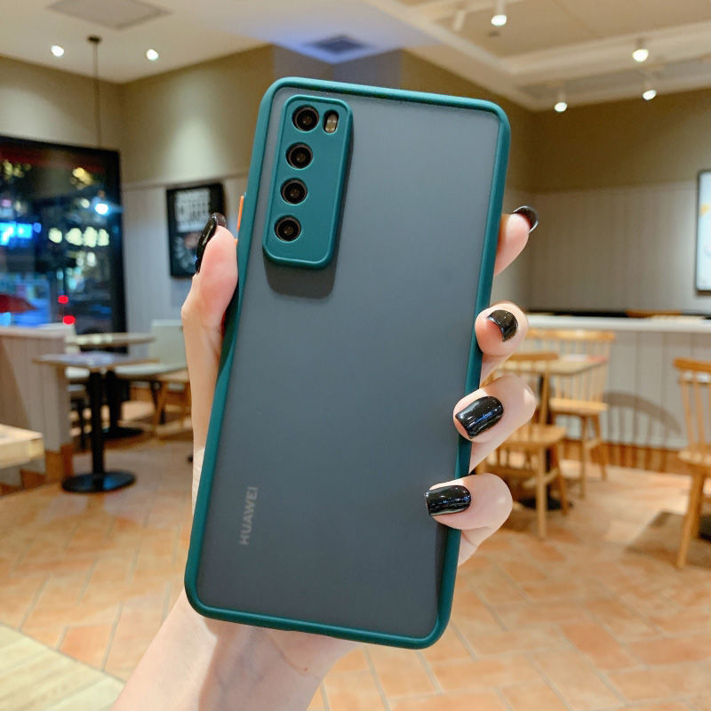 Ốp điện thoại cứng màu kẹo bảo vệ camera cho Huawei Nova Y70 8 Pro Plus 7 SE 7i 4E 3i 5G 4G 2022