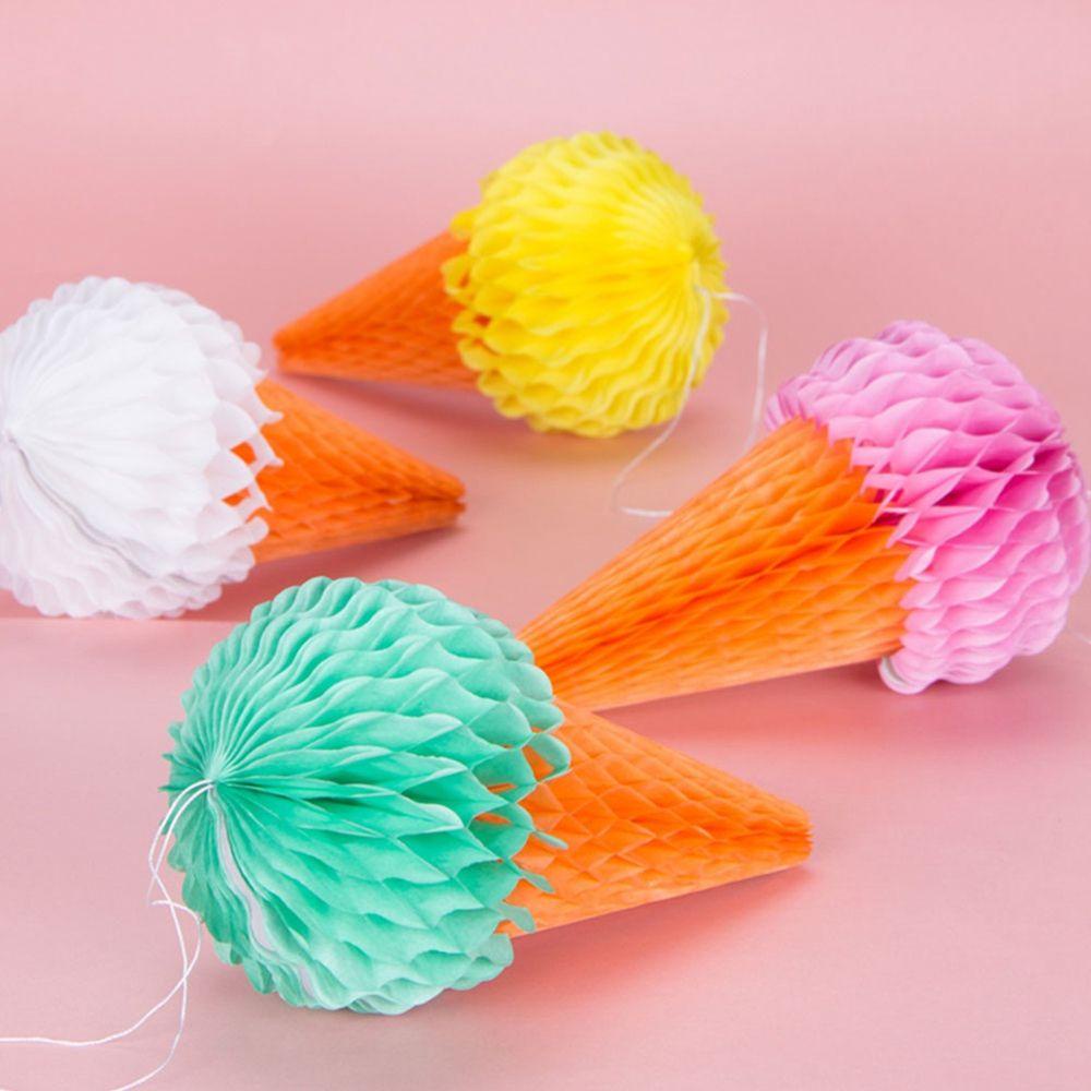 Dải Băng Trang Trí Hình Kem Ốc Quế 3d Sáng Tạo