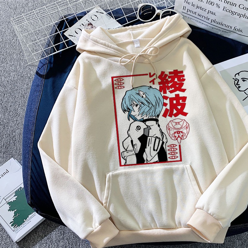 Áo Hoodie Unisex In Hình Rei Ayanami Evangelion Phong Cách Nhật Bản