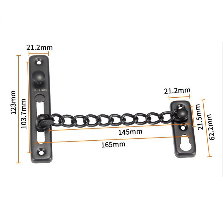 Chốt An Toàn Cửa, Dây Xích Chốt An Toàn Cho Cửa Nhà, Cửa Phòng, Đề Phòng Đột Nhập, Đẩy Cửa Vào Khi Mở Cửa. TakyHome 3100