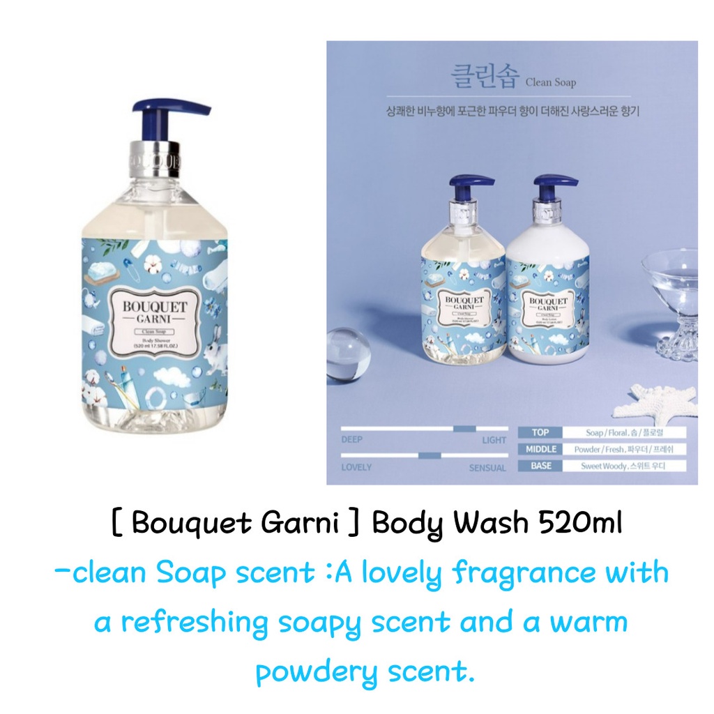 Sữa Rửa Mặt 520ml / Bột Em Bé / Dầu Gội Đầu / Hoa Anh Đào / Hoa Hồng / Ylang Ylang / Xà Phòng Làm Sạch / Mùi Hương Vanilla Musk