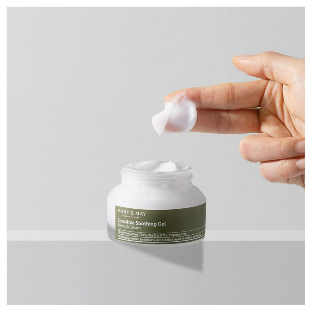 Kem dưỡng da dạng gel Mary &amp; May  Sentive Soothing Gel Cream 70g