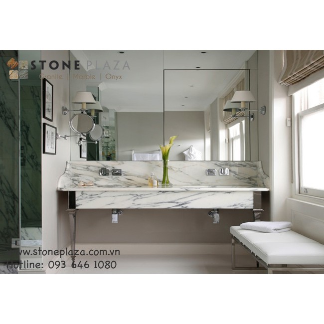 ĐÁ MARBLE TRẮNG VÂN TIA CHỚP (STATUARIO WHITE MARBLE)