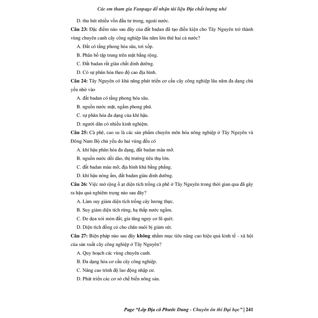 Sách - Hệ Thống Câu Hỏi Địa Lý 12 Theo Chủ Đề