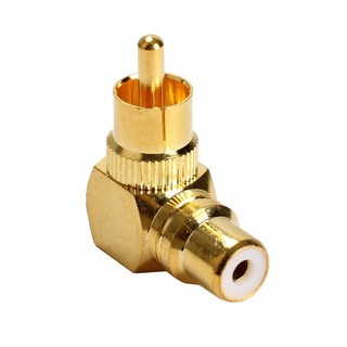 Đầu nối av rca bông sen cong góc 90 độ
