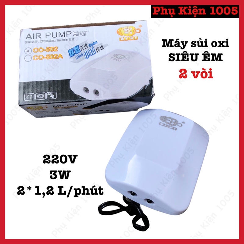 Máy Sủi Oxi Siêu Êm Air Pump CO-502