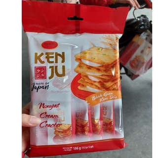 Bánh Kenju quy hành kem dẻo - gói 186g