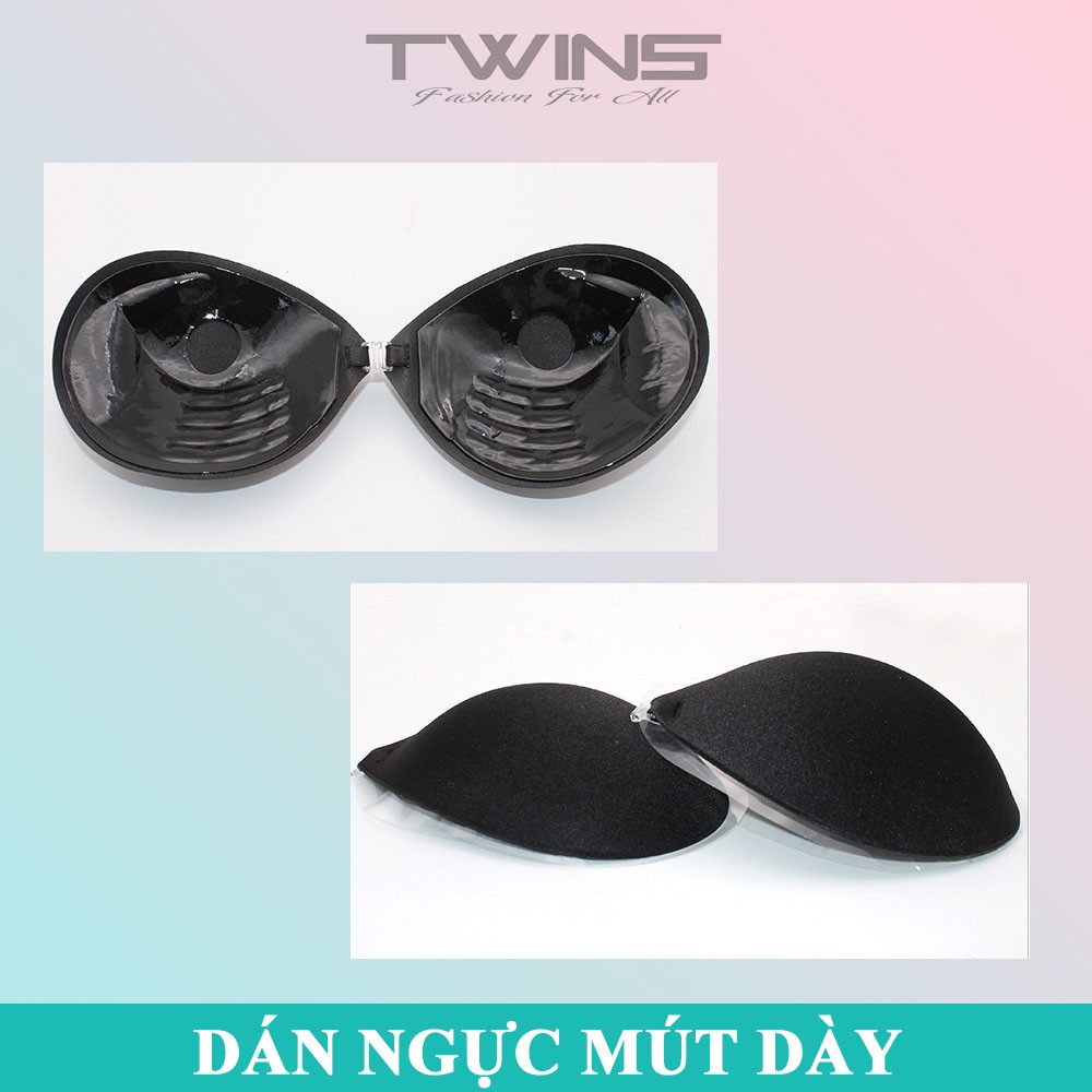 Áo ngực dán su nâng ngực cài trước đệm mút dày cúp A-B-C siêu dính bền đẹp tiện dụng mặc đầm hở lưng, hở vai