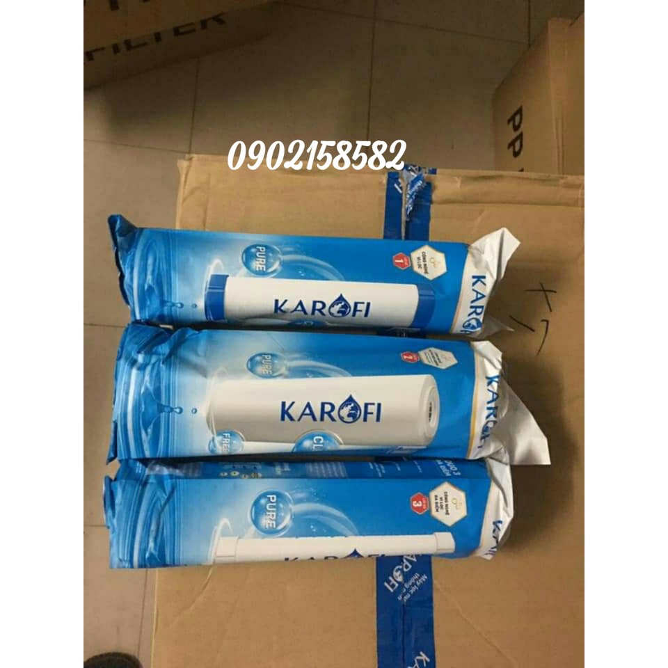 BỘ LÕI LỌC KAROFIi CHÍNH HÃNG 1-2-3 | CÓ TEM CÀO KIỂM TRA HÀNG CHÍNH HÃNG