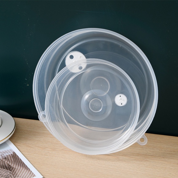 Vỏ bọc lò vi sóng hình tròn trong suốt chống dầu bằng nhựa thông dụng