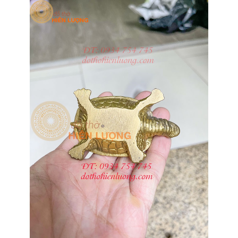 Tượng Rùa Bằng Đồng Phong Thủy Cỡ Bé 2 cỡ