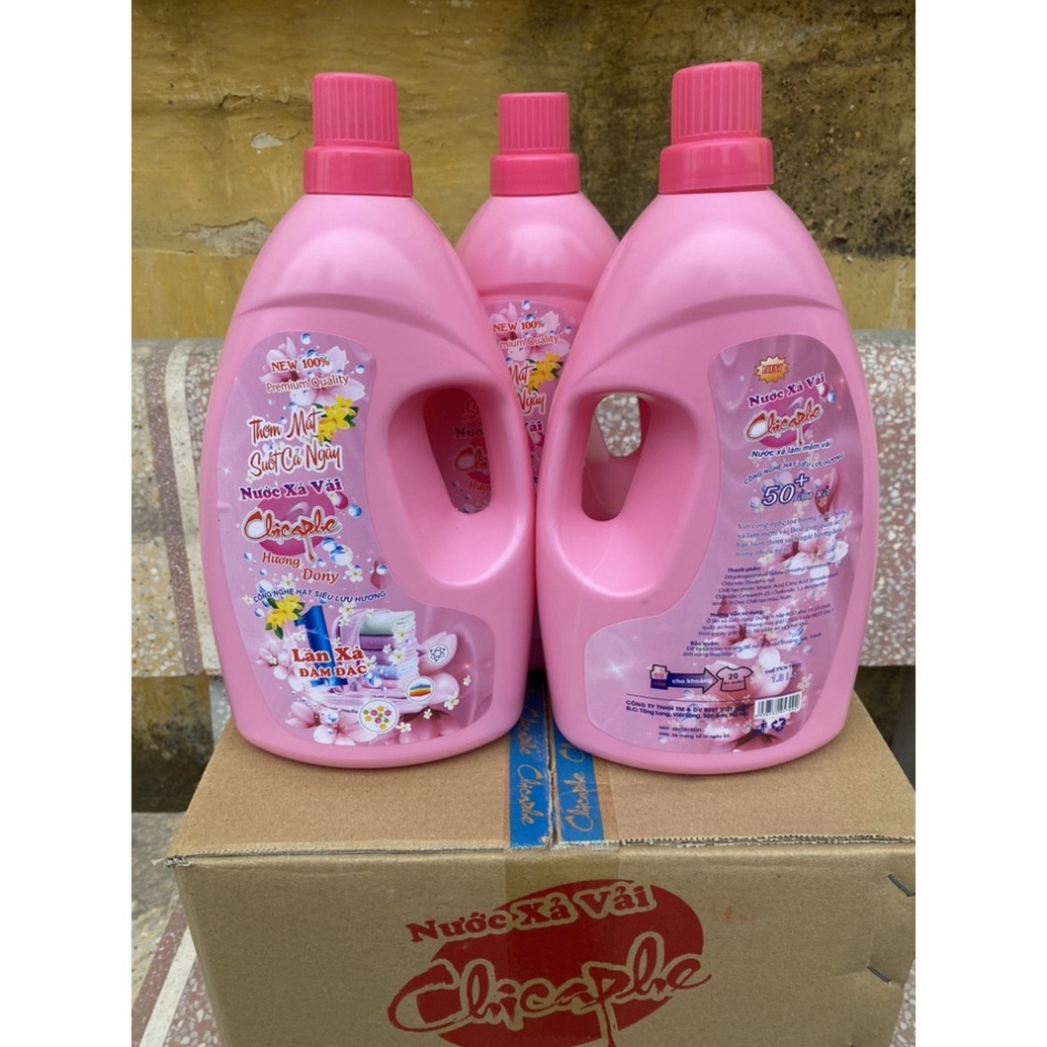 Nước Xả Vải Đậm Đặc, Hương Dony, Công Nghệ Hạt Siêu Lưu Hương, 1 Lần Xả Đậm Đặc, Can 1.8L