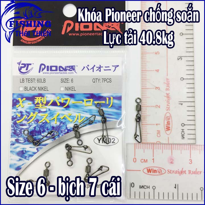 Khóa link mani câu cá Pioneer chống soắn