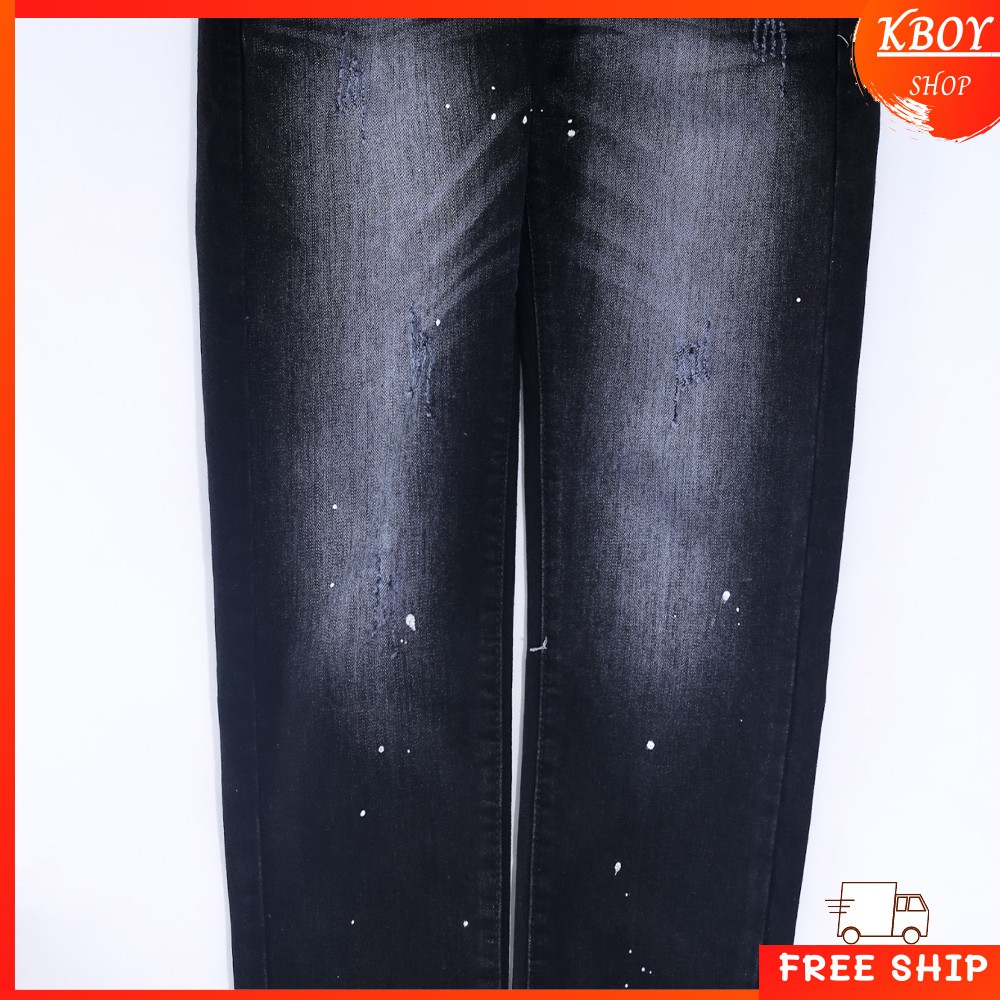 Quần jeans nam đen, quần bò ống suông ôm cao cấp vải mềm mịn hợp dáng - QJ09/QJ30 | BigBuy360 - bigbuy360.vn