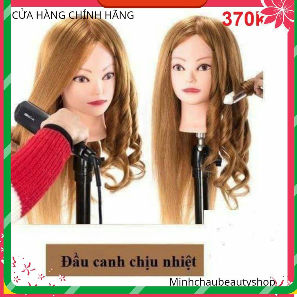 Đầu Canh học tóc-Đầu manocanh chịu nhiệt tốt ,học bới tóc cô dâu