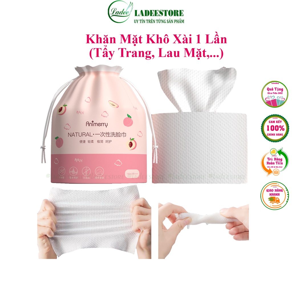 Khăn tẩy trang, Khăn mặt dùng 1 lần Animerry