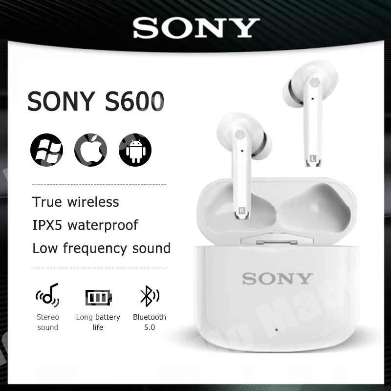 Tai nghe không dây Sony S600 mini Giảm Tiếng Ồn Có Micro Và Hộp Sạc Cho Samsung Huawei Xiaomi
