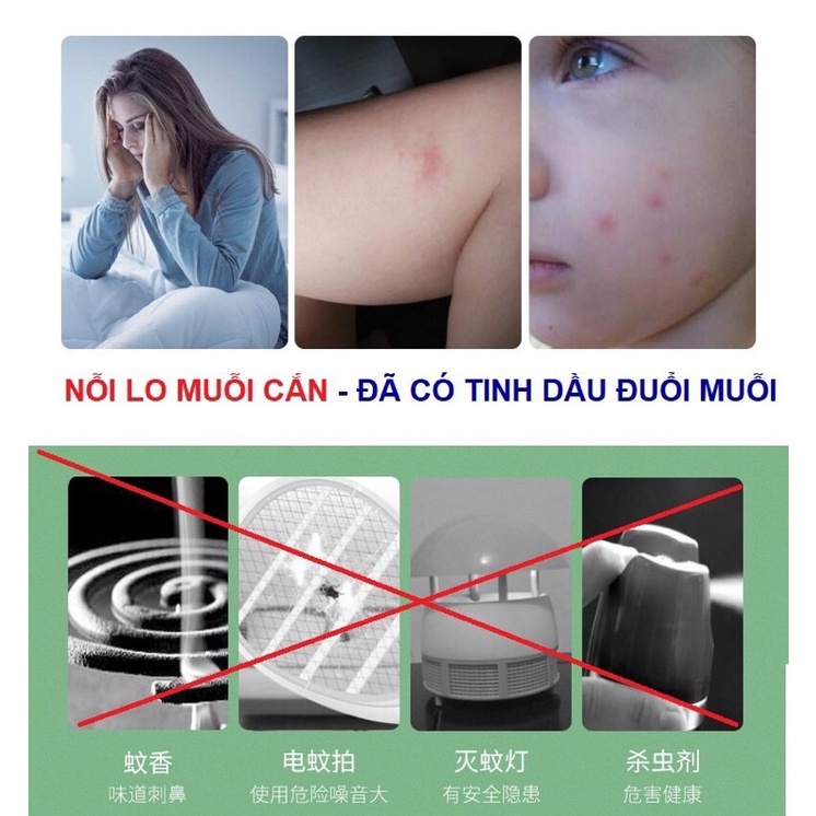 Máy xông tinh dầu, tinh dầu đuổi muỗi thiên nhiên an toàn cho bé