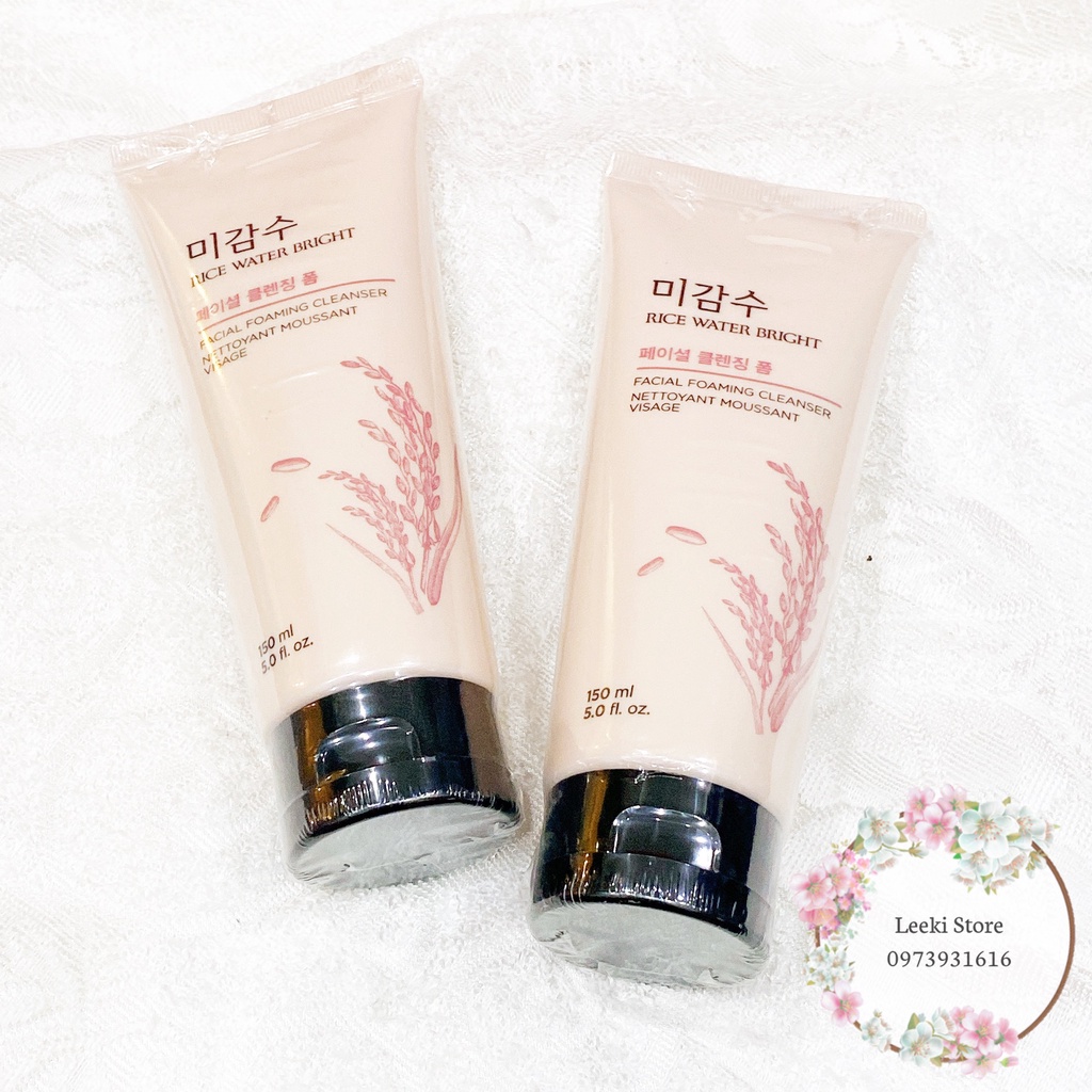 Sữa Rửa Mặt Rice Water Bright Cleansing Foam