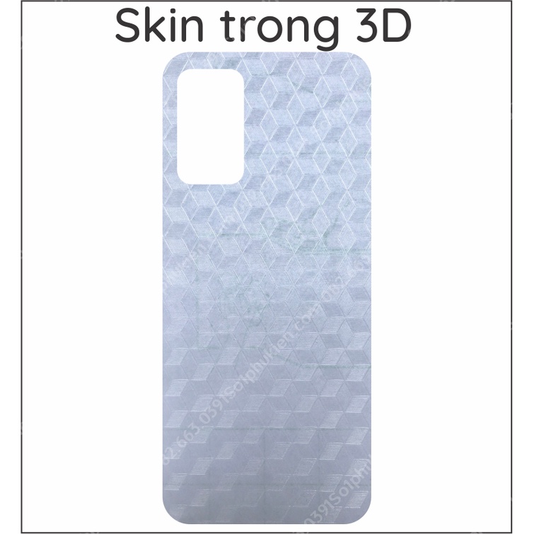 Miếng dán mặt lưng skin carbon Oppo A55 4G / 5G