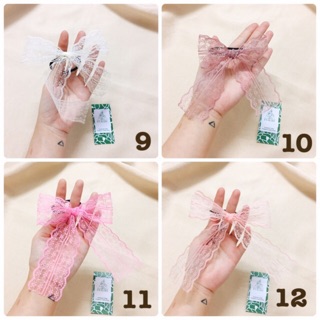 CỘT TÓC NƠ REN TIỂU THƯ ẢNH THẬT