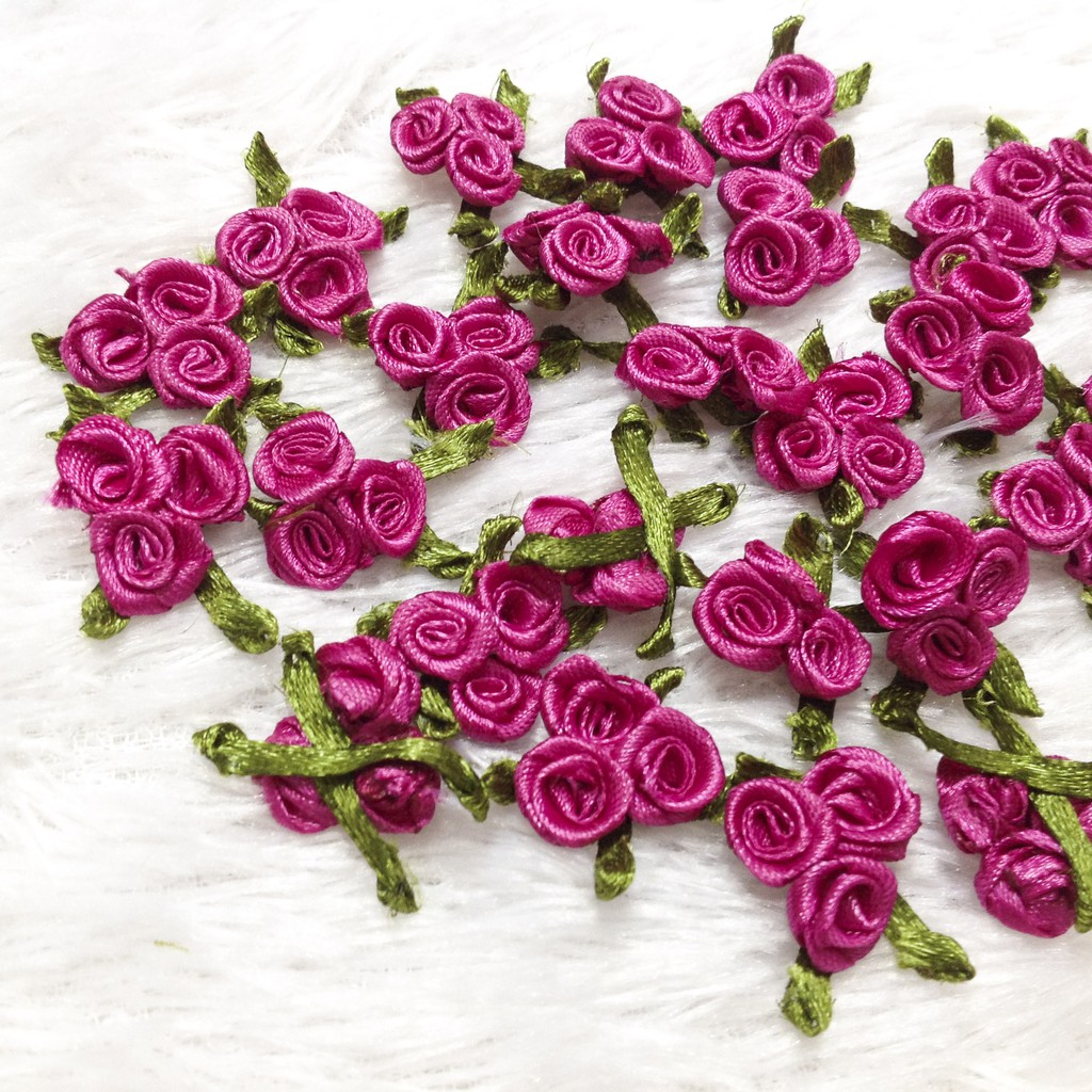 Bông hồng ruy băng 3d mẫu 3 hoa hồng siêu đẹp