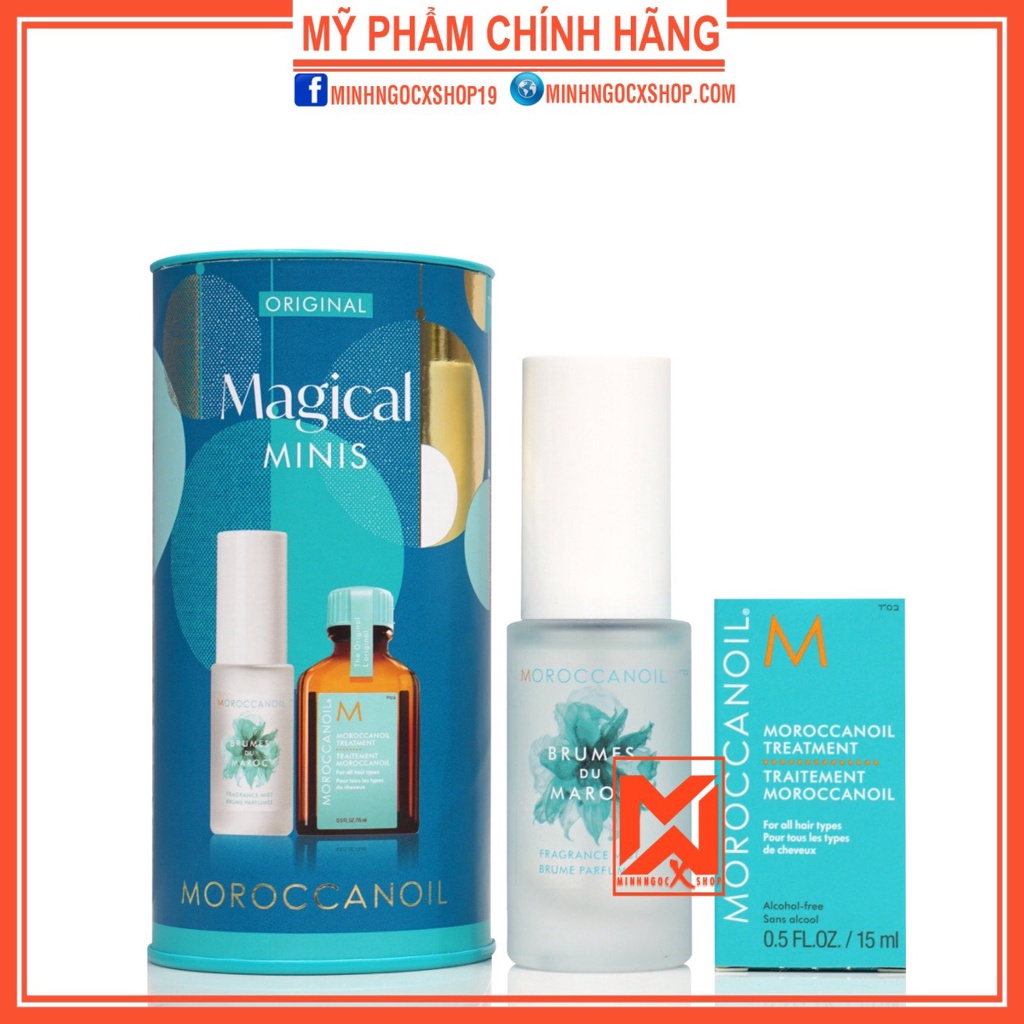 MOROCCANOIL Set Dầu Dưỡng Và Xịt Thơm Tóc MOROCCANOIL 15 - 30ML