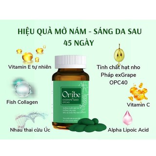 ✅ [CHÍNH HÃNG] Viên uống ORIBE l Lọ 30 viên I Chống oxy hoá, giúp sáng da, chống tia uv, da khoẻ và trắng sáng