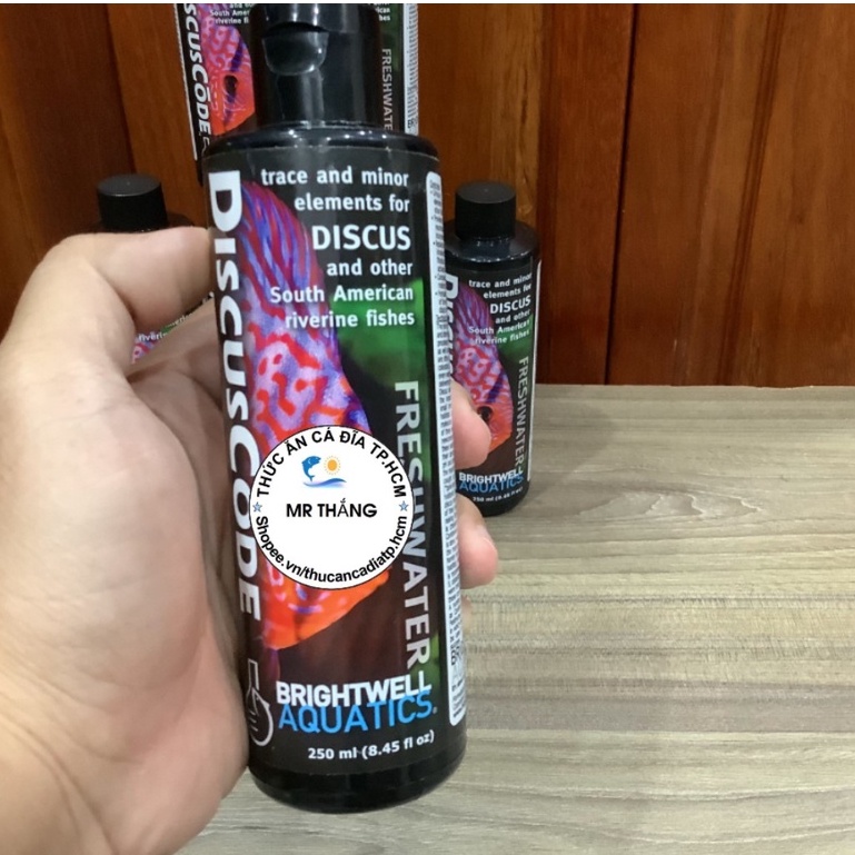 Brightwell Aquatics DiscusCode : Bổ sung khoáng chất cho các dòng cá Dĩa, Angelfishes,Hồng Y, Tetras