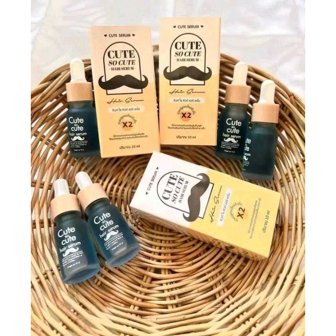 💜Cute so Cute hair 👨serum mọc râu lông may, lông ria , lông  mép ✅.