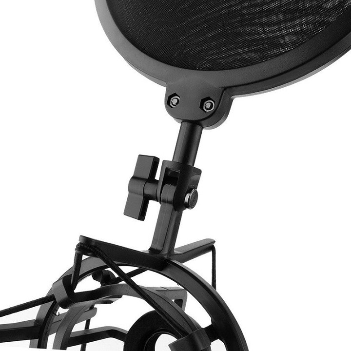 Bộ Shock Mount Kèm Màng Lọc Âm Cho Micro Hát Live Stream YL-101