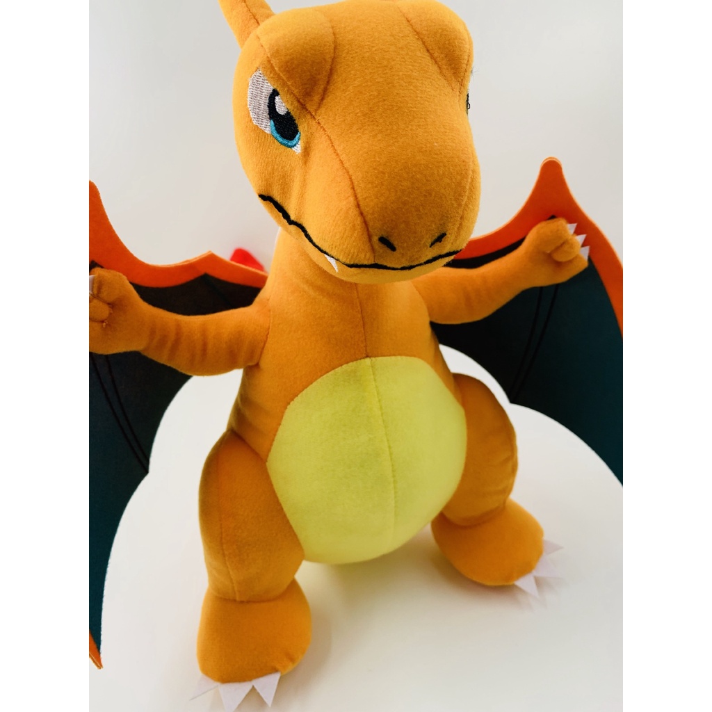 GẤU BÔNG POKEMON RỒNG CHARIZARD SHINY CAM (30 CM) MỚI 100% HÀNG XỊN CAO CẤP LOẠI 1