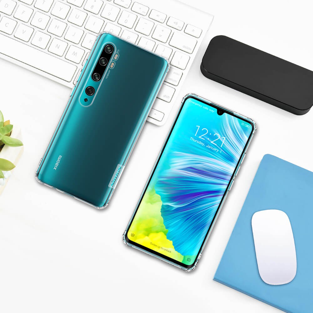 Ốp lưng TPU cao cấp chống sốc 4 góc, lâu ố vàng, có gờ bảo vệ camera cho Xiaomi Mi CC9 Pro, Mi Note 10, Mi Note 10 Pro