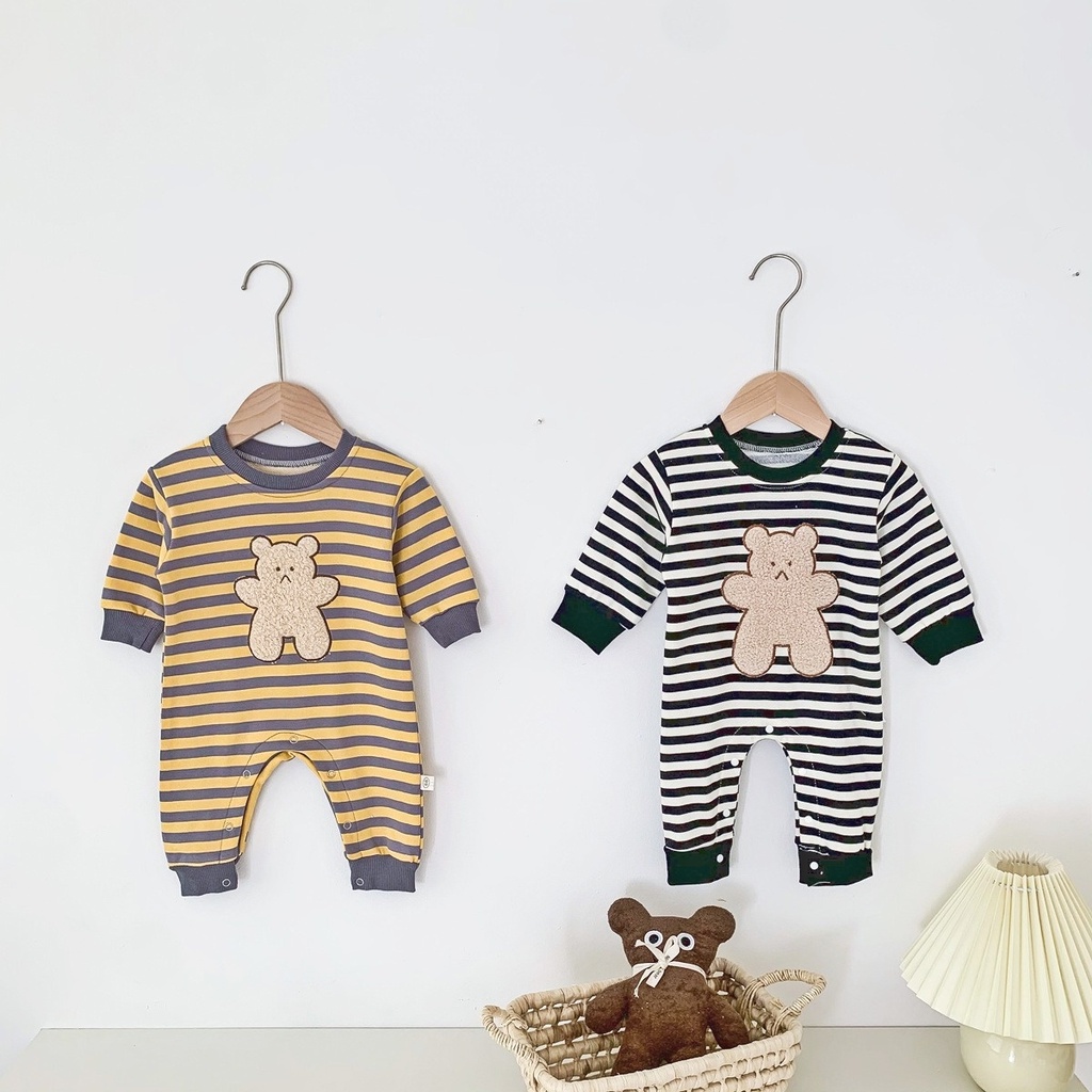Baby Jumpsuit for Boys Angry Bear Long Sleeve Baby Romper Newborn Clothes Infant Clothes Autumn 3-36 Months