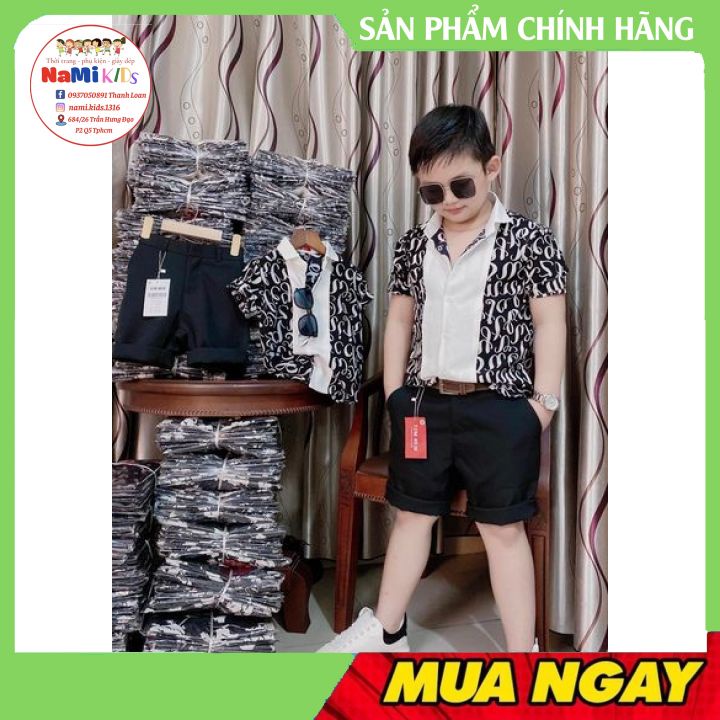 ÁO SƠMI THIẾT KẾ BÉ TRAI SIZE 12-45KG