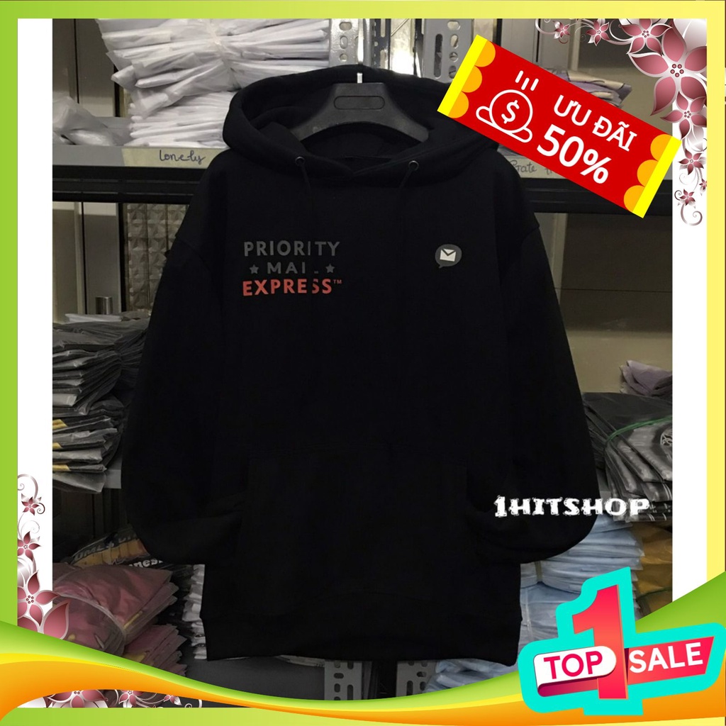 Áo Hoodie lá thư unisex siêu chất ,áo sweater lá thư nam nữ giá sốc