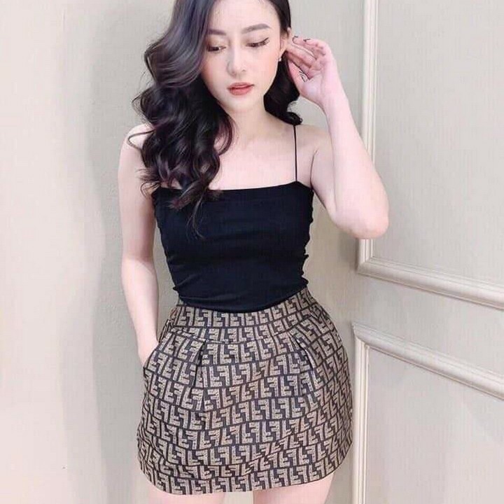 Áo hai dây sợi bún ♥️ Áo 2 dây sexy, năng động ♥️ Áo hai dây ulzzang 2 màu đen/trắng ♥️ Croptop 2 dây - ZaZi HD07