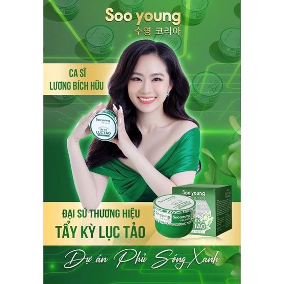 Kem Body Lục Tảo Soo Young - Kem Dưỡng Trắng Da Toàn Thân Quốc Dân