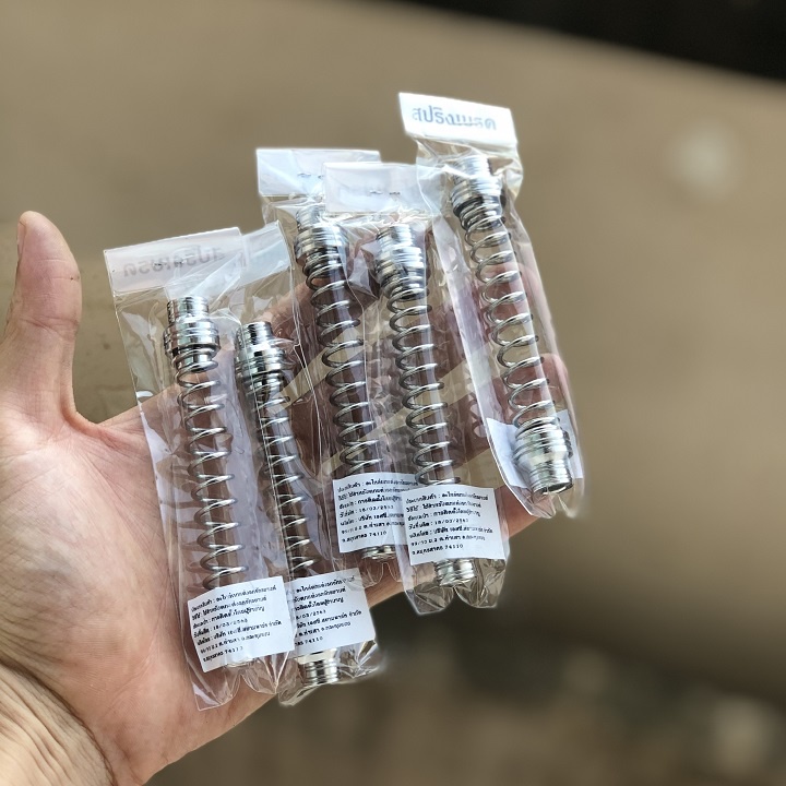 Lò xo đũa thắng sau- full inox 2 đầu - dành cho xe máy